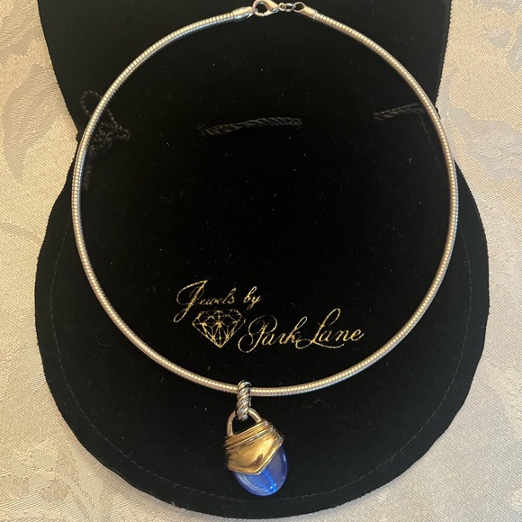 Park Lane Silver Jewelry Set with Blue Accents - Picture 2 of 5